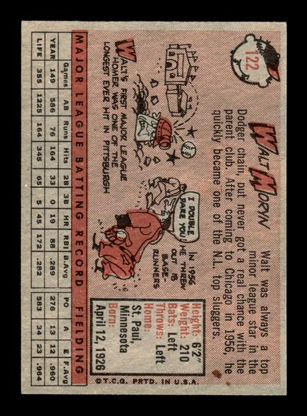 1958 Topps #122 Walt Moryn Excellent HOF-10005161