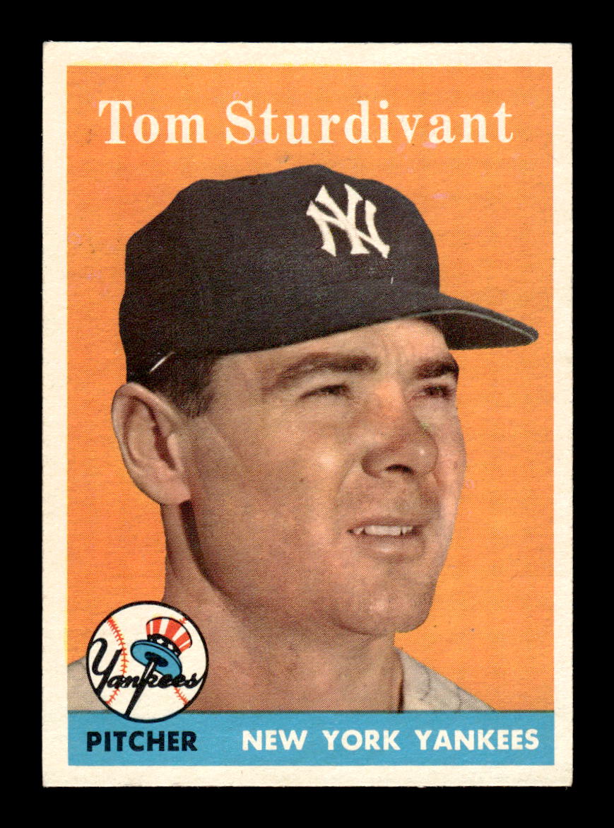 1958 Topps #127 Tom Sturdivant Excellent HOF-10005165