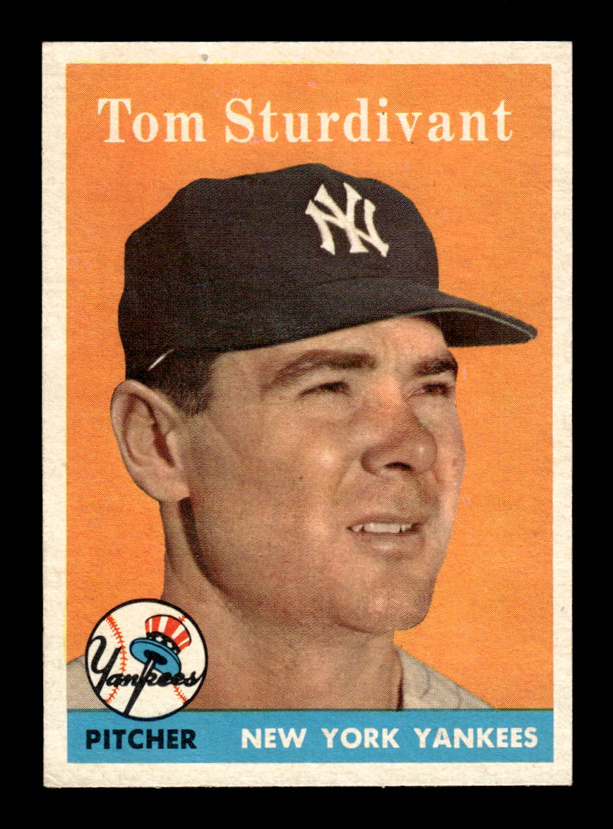 1958 Topps #127 Tom Sturdivant Excellent HOF-10005167