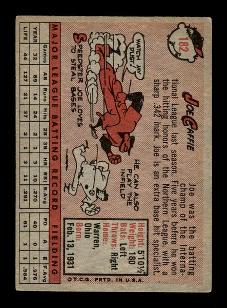 1958 Topps #182 Joe Caffie Excellent HOF-10005227