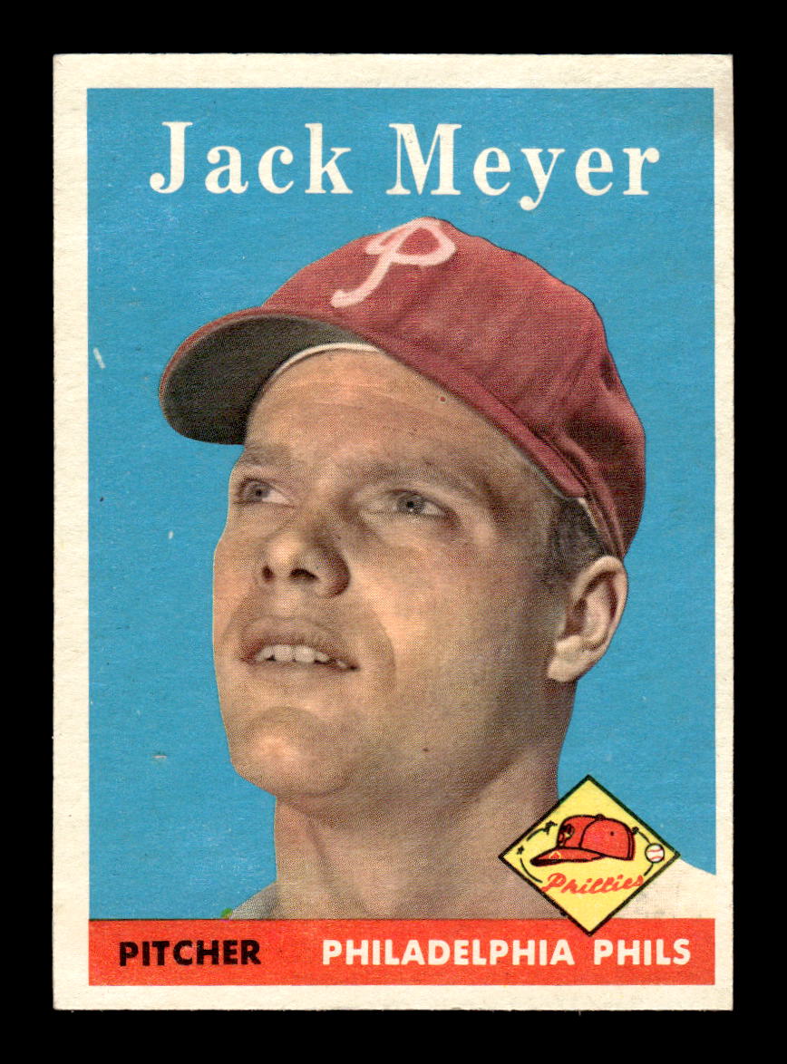 1958 Topps #186 Jack Meyer Excellent HOF-10005230