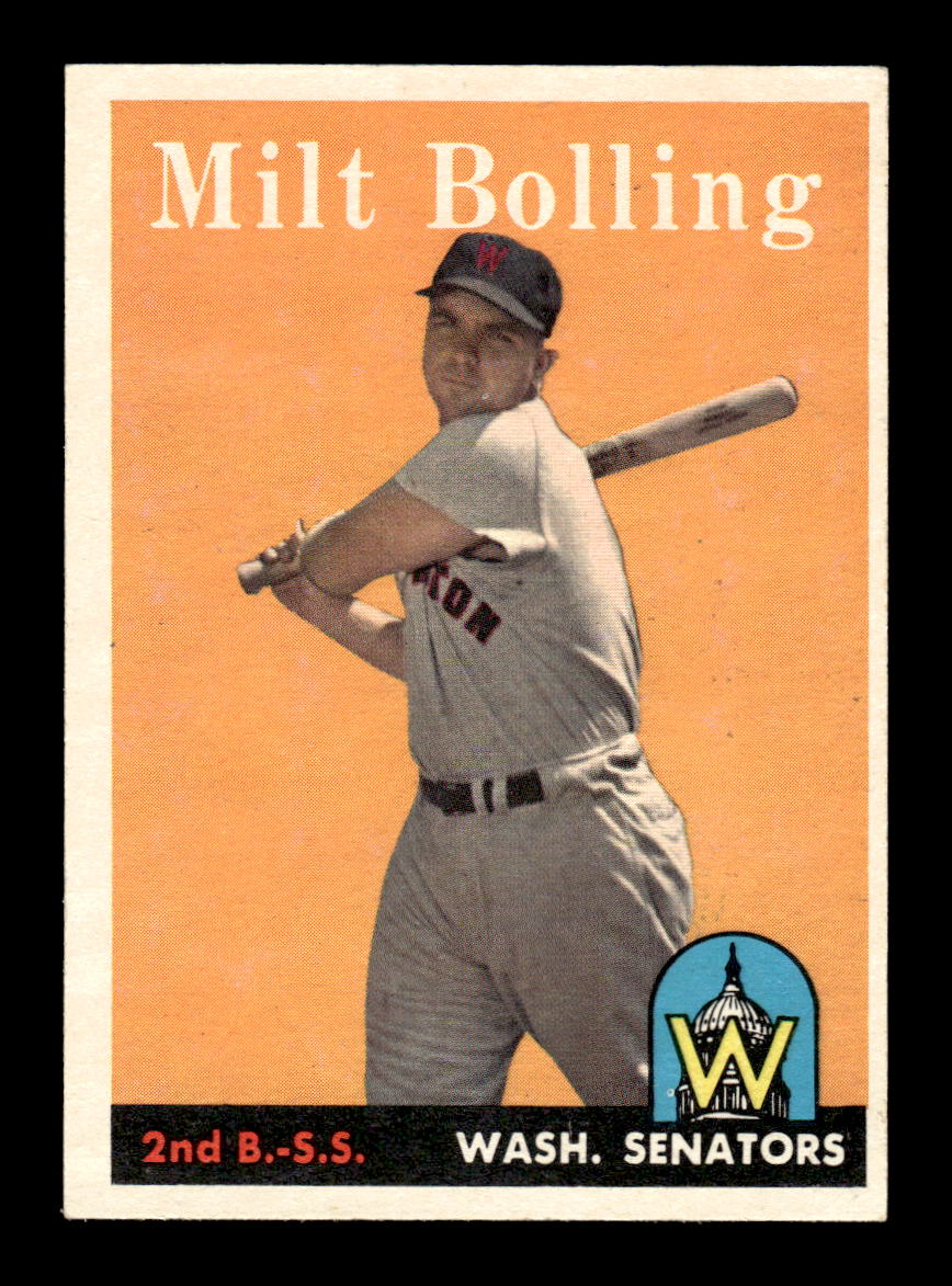 1958 Topps #188 Milt Bolling Excellent HOF-10005231
