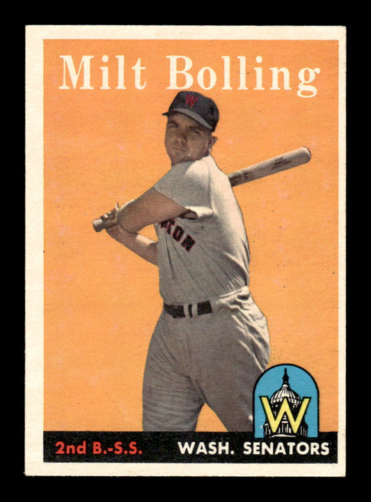 1958 Topps #188 Milt Bolling Excellent HOF-10005231