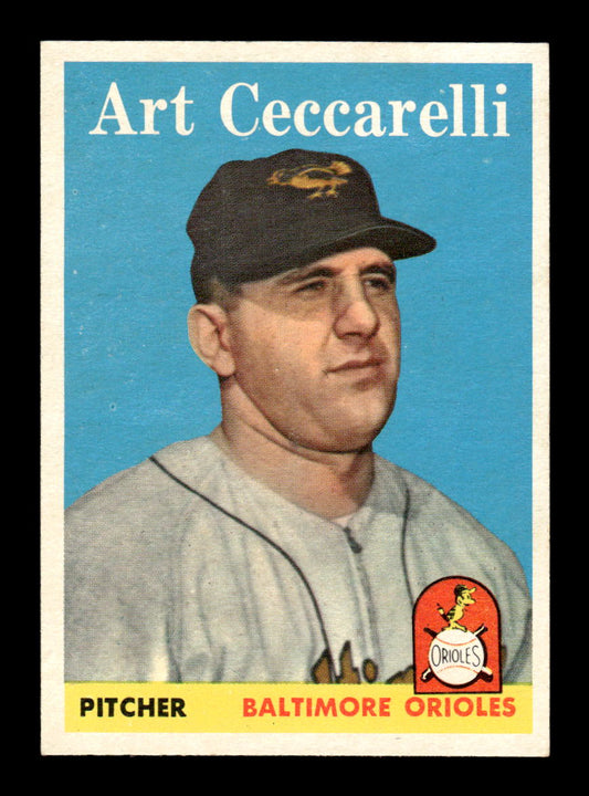 1958 Topps #191 Art Ceccarelli Excellent HOF-10005234