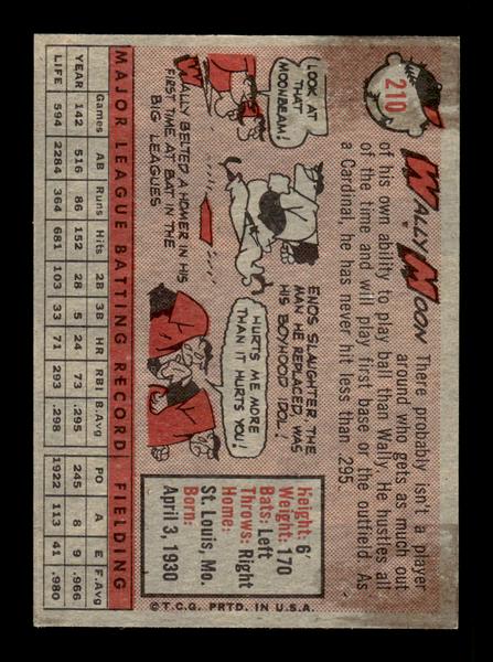 1958 Topps #210 Wally Moon Excellent HOF-10005251