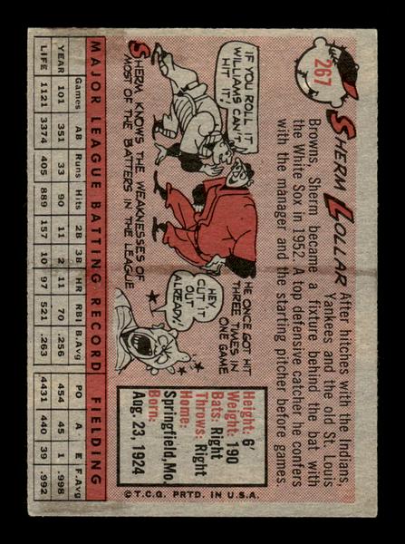 1958 Topps #267 Sherm Lollar Excellent HOF-10005287
