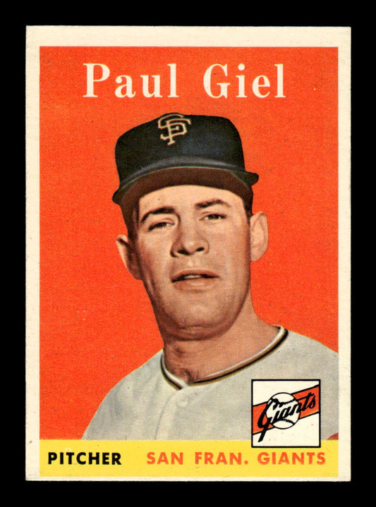 1958 Topps #308 Paul Giel Excellent HOF-10005295