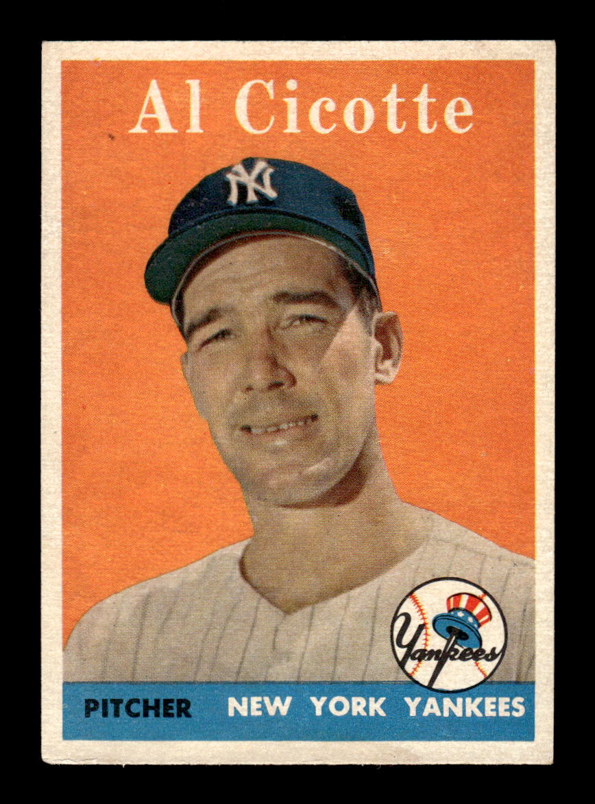 1958 Topps #382 Al Cicotte Very Good HOF-10005456
