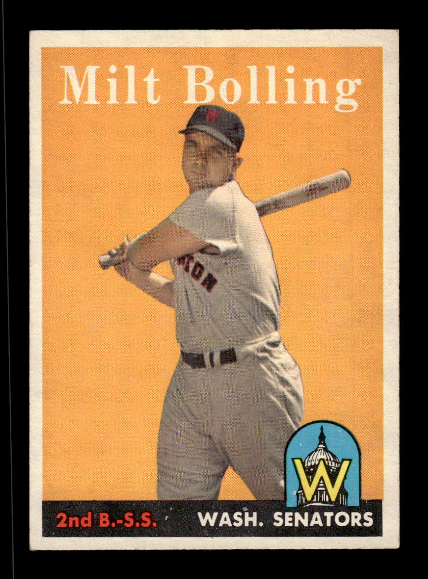 1958 Topps #188 Milt Bolling Very Good HOF-10005492