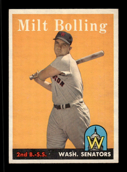 1958 Topps #188 Milt Bolling Very Good HOF-10005492
