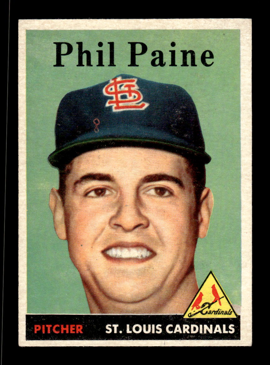 1958 Topps #442 Phil Paine Very Good HOF-10005511