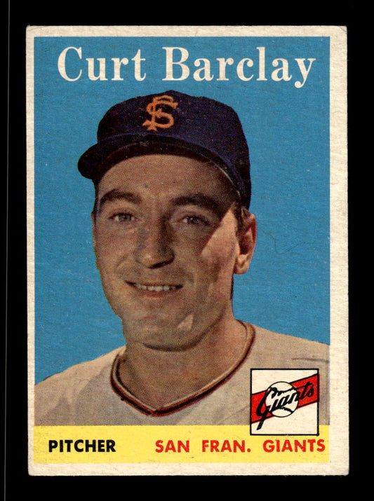 1958 Topps #21 Curt Barclay Very Good HOF-10005517