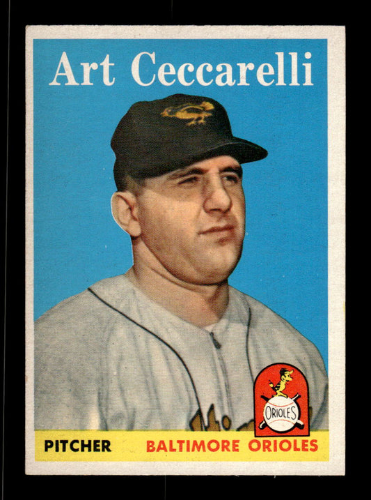 1958 Topps #191 Art Ceccarelli Very Good HOF-10005523