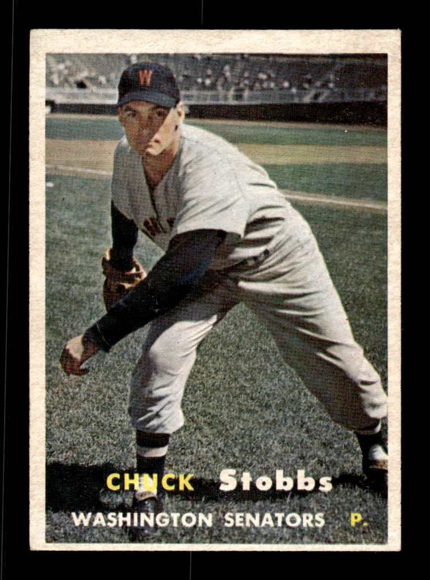 1957 Topps #101 Chuck Stobbs Washington Senators EX HOF-10005526