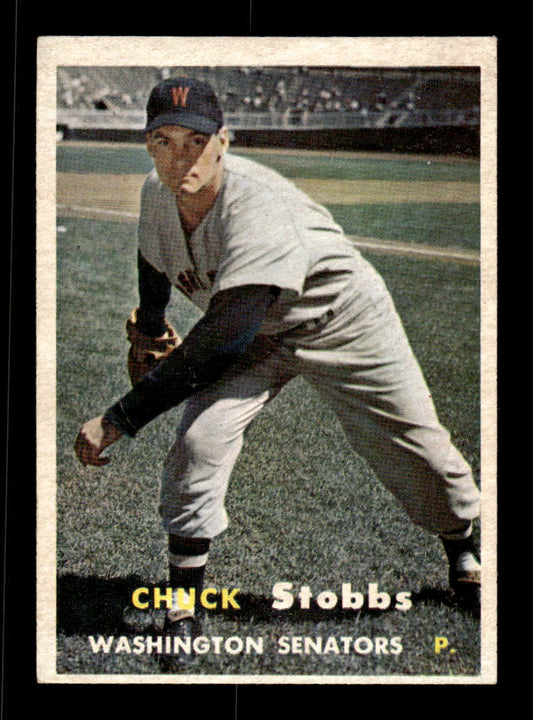 1957 Topps #101 Chuck Stobbs Washington Senators EX HOF-10005526