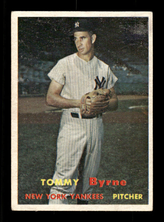 1957 Topps #108 Tommy Byrne New York Yankees EX HOF-10005536