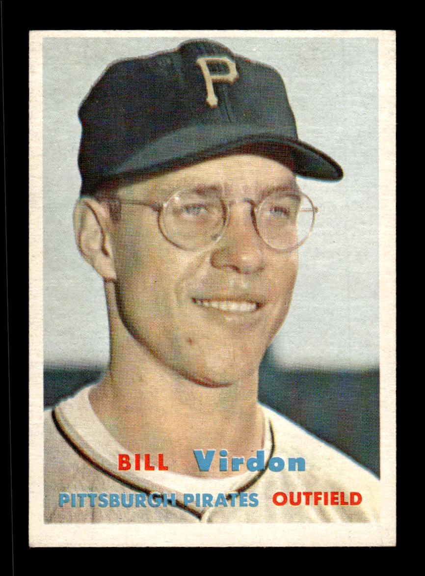 1957 Topps #110 Bill Virdon Pittsburgh Pirates EX HOF-10005539
