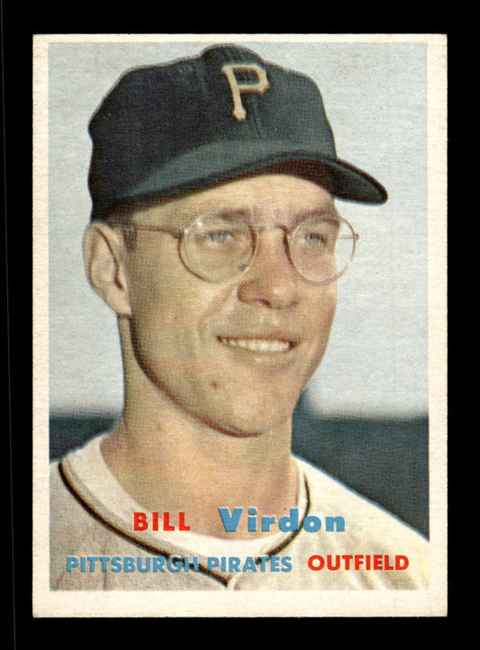 1957 Topps #110 Bill Virdon Pittsburgh Pirates EX HOF-10005539
