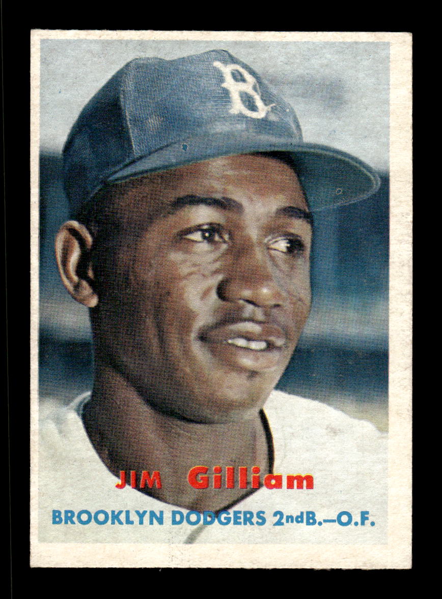 1957 Topps #115 Jim Gilliam Brooklyn Dodgers EX HOF-10005543