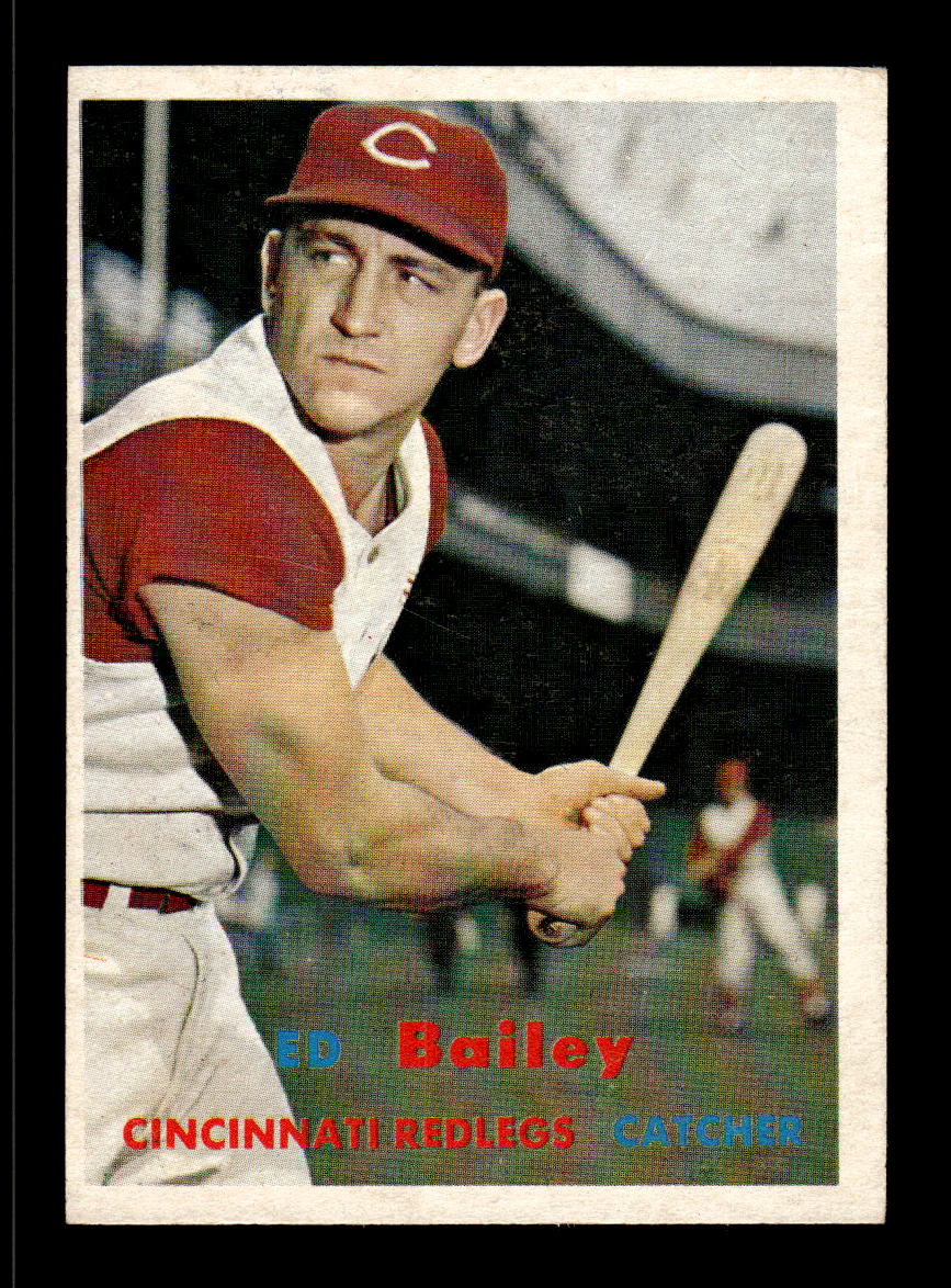 1957 Topps #128 Ed Bailey Cincinnati Redlegs EX HOF-10005557