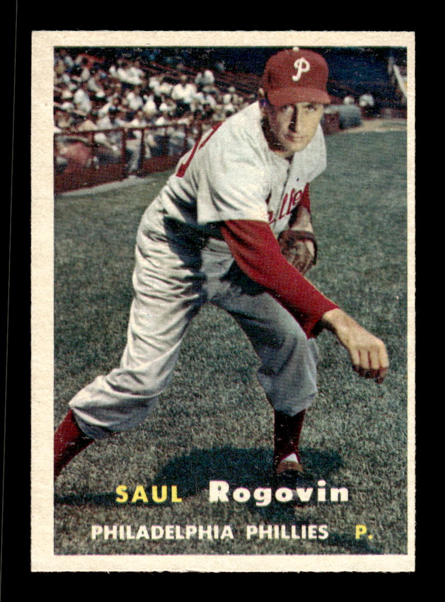 1957 Topps #129 Saul Rogovin Philadelphia Phillies EX HOF-10005558