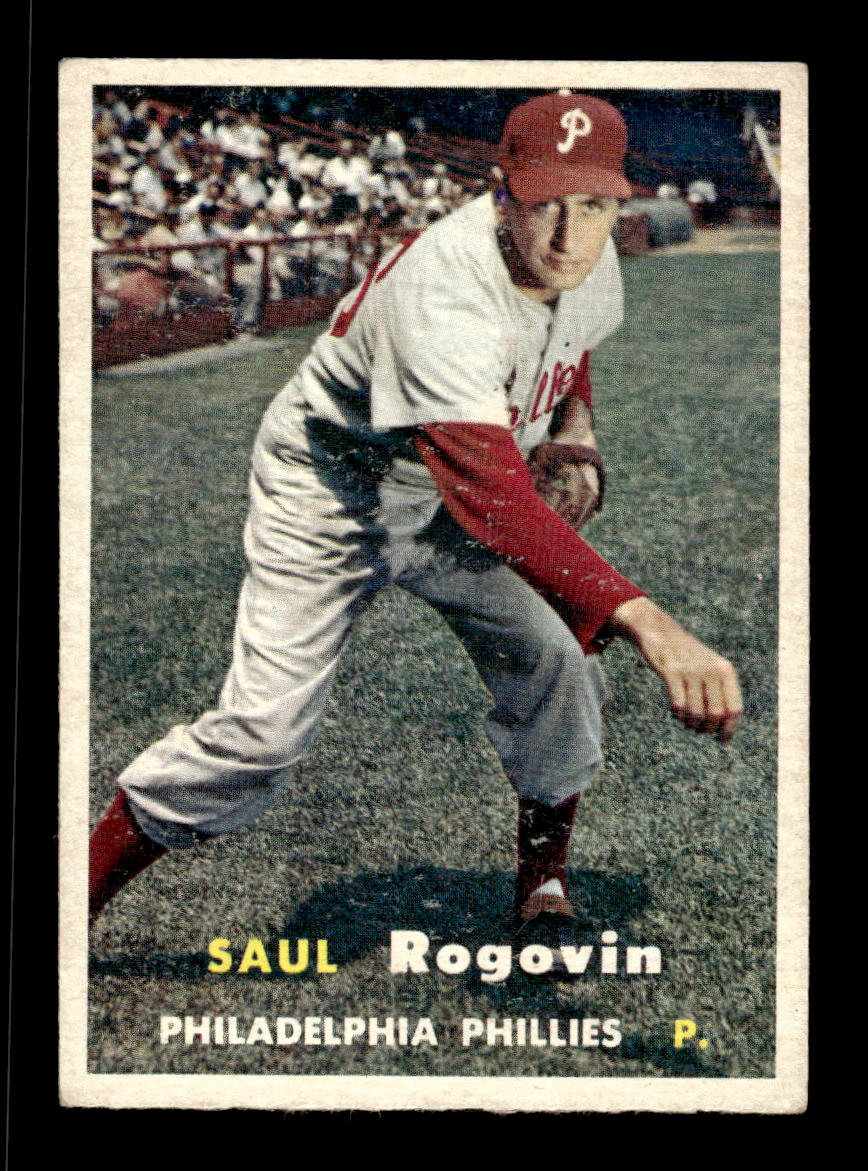 1957 Topps #129 Saul Rogovin Philadelphia Phillies EX HOF-10005559