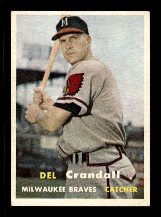 1957 Topps #133 Del Crandall Milwaukee Braves EX HOF-10005561