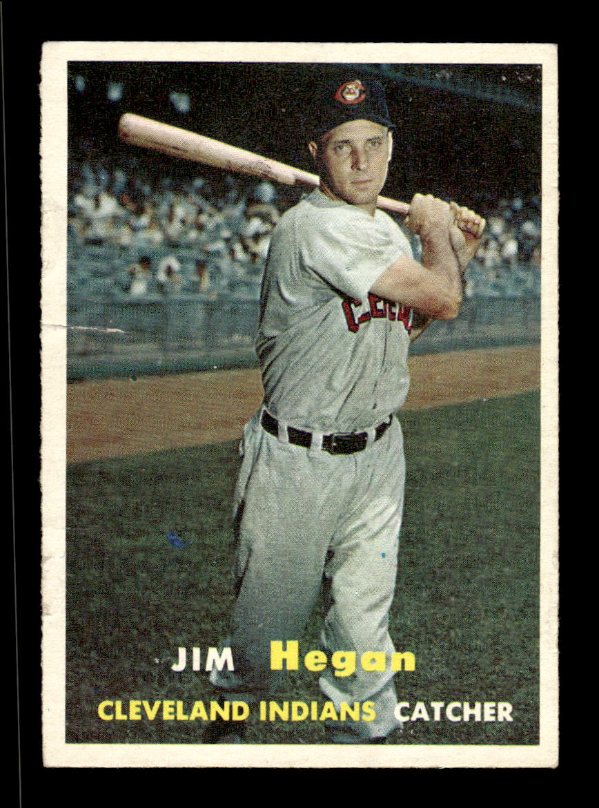 1957 Topps #136 Jim Hegan Cleveland Indians EX HOF-10005563