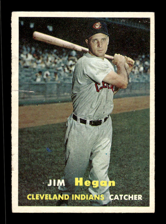 1957 Topps #136 Jim Hegan Cleveland Indians EX HOF-10005563