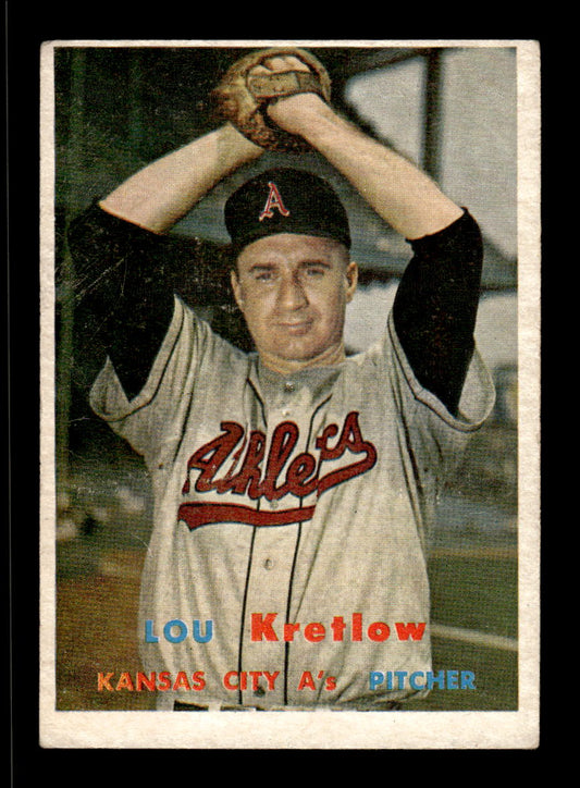 1957 Topps #139 Lou Kretlow Kansas City Athletics EX HOF-10005566