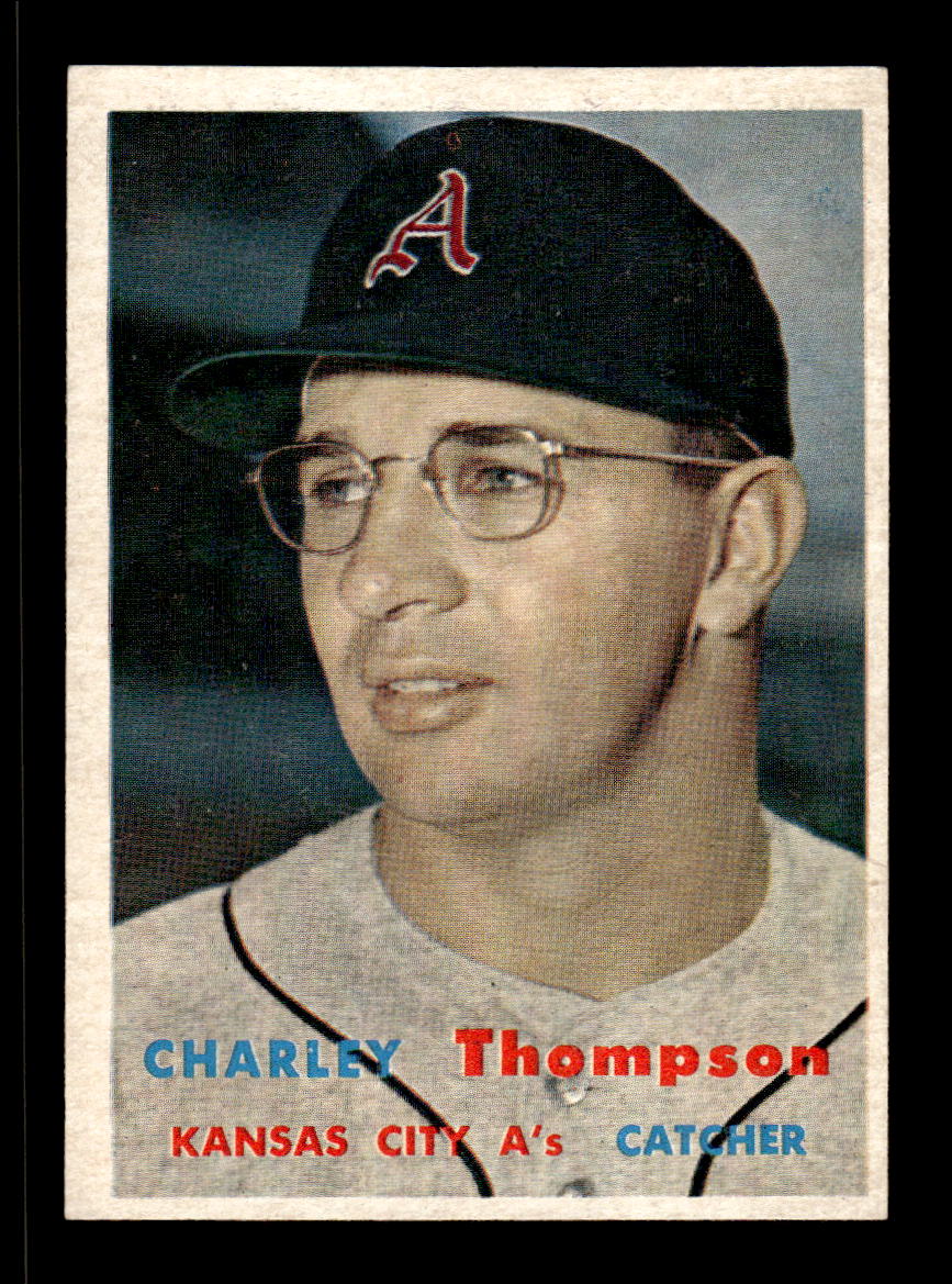 1957 Topps #142 Charley Thompson Kansas City Athletics EX HOF-10005570