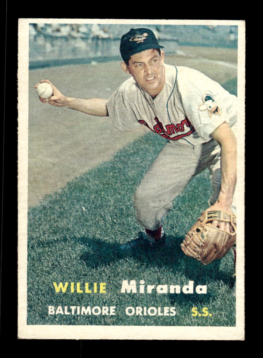1957 Topps #151 Willie Miranda Baltimore Orioles EX HOF-10005583
