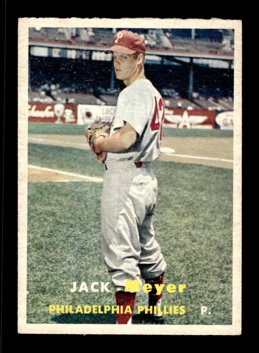 1957 Topps #162 Jack Meyer Philadelphia Phillies EX HOF-10005591