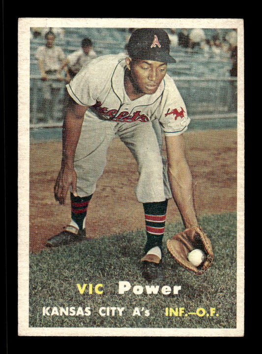 1957 Topps #167 Vic Power Kansas City Athletics EX HOF-10005594