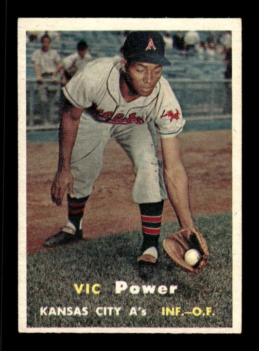 1957 Topps #167 Vic Power Kansas City Athletics EX HOF-10005595