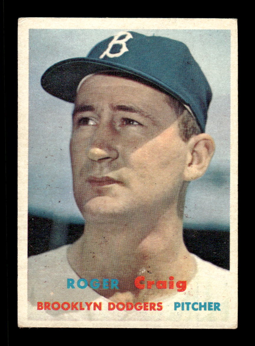 1957 Topps #173 Roger Craig Brooklyn Dodgers EX HOF-10005600