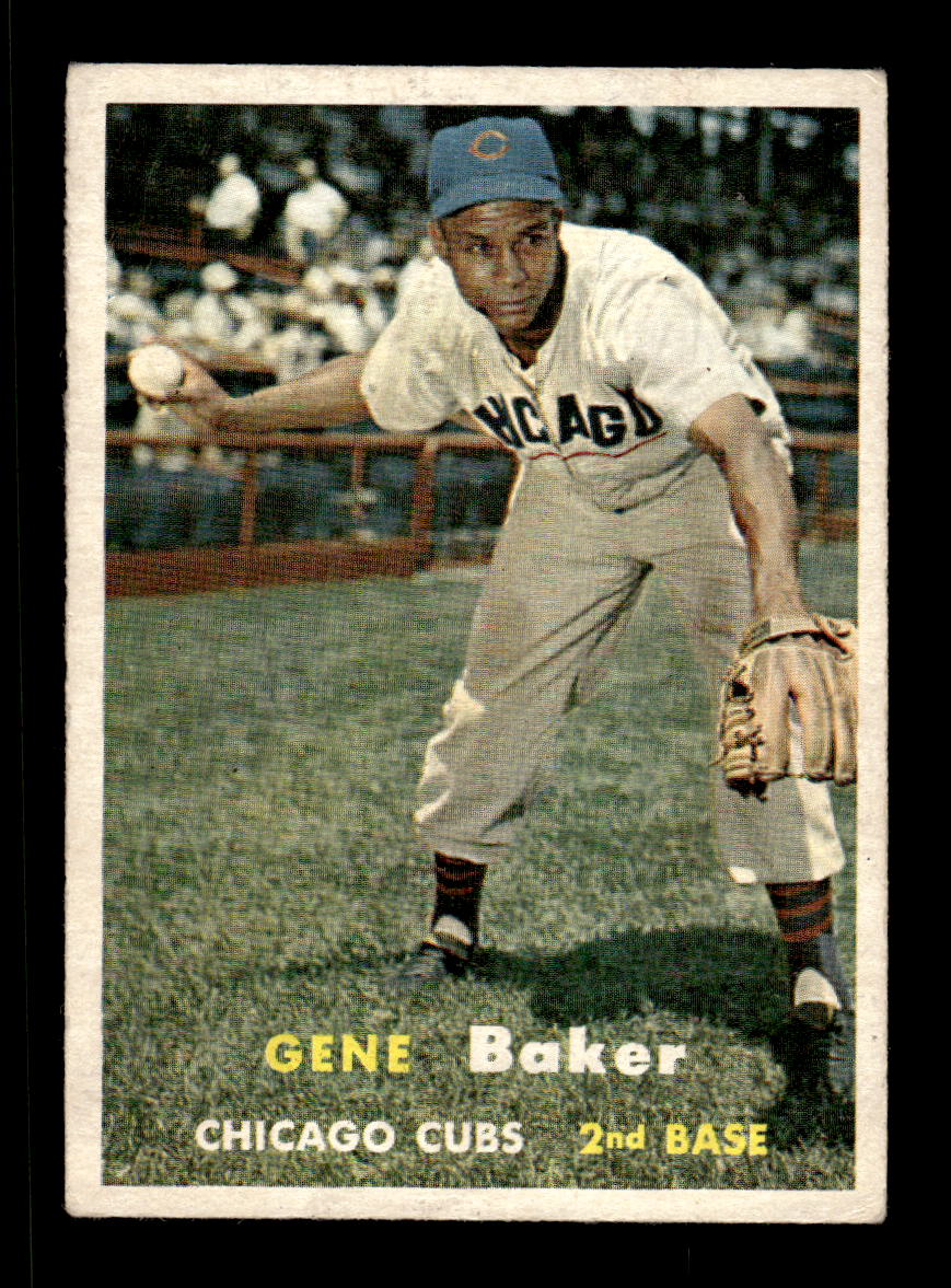 1957 Topps #176 Gene Baker Chicago Cubs EX HOF-10005601