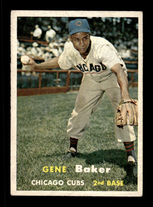 1957 Topps #176 Gene Baker Chicago Cubs EX HOF-10005601