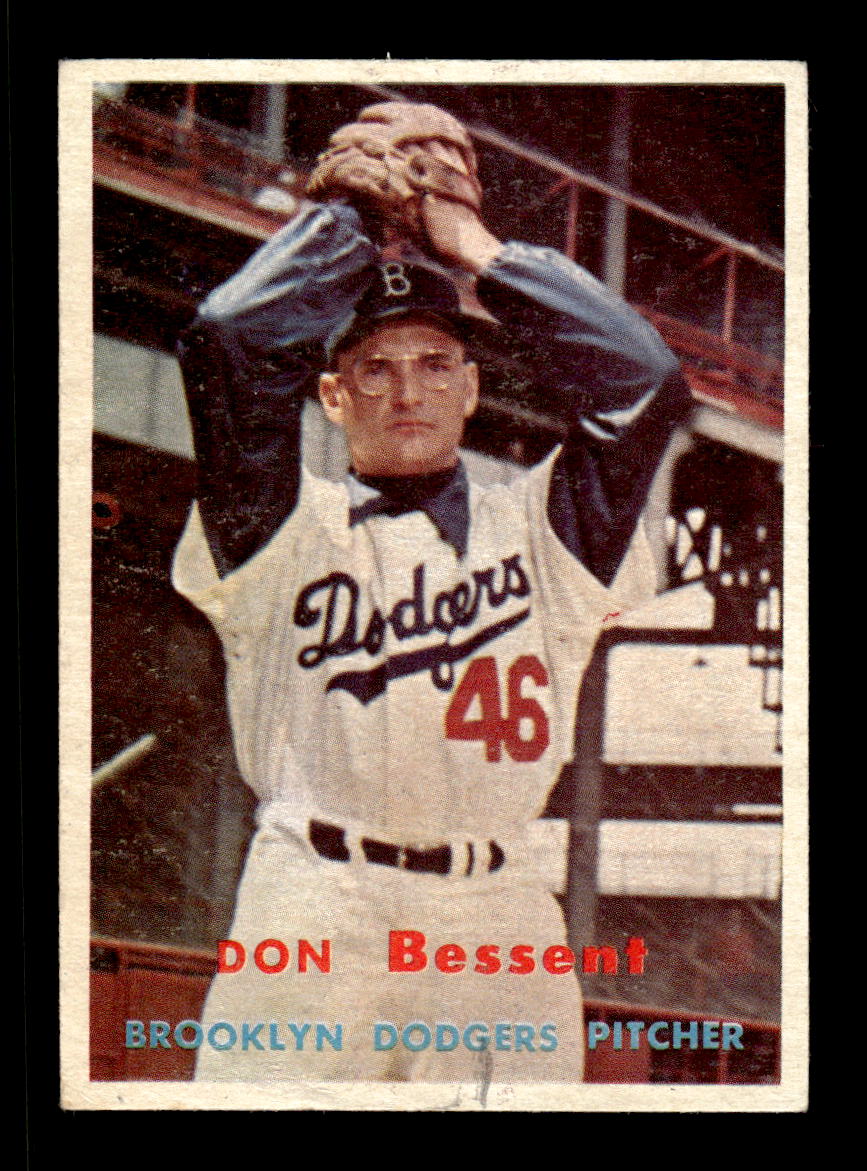 1957 Topps #178 Don Bessent Brooklyn Dodgers EX HOF-10005603