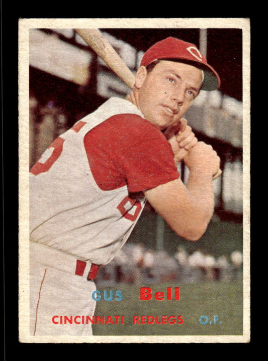 1957 Topps #180 Gus Bell Cincinnati Redlegs EX HOF-10005606