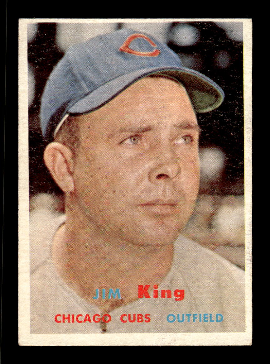 1957 Topps #186 Jim King Chicago Cubs EX HOF-10005608
