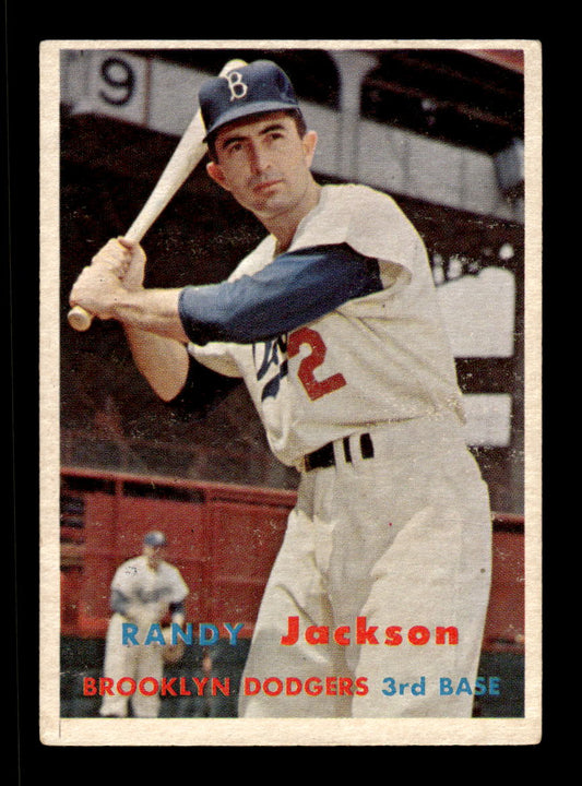 1957 Topps #190 Randy Jackson Brooklyn Dodgers EX HOF-10005613