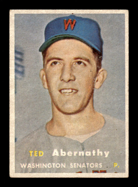 1957 Topps #293 Ted Abernathy Washington Senators EX HOF-10005621