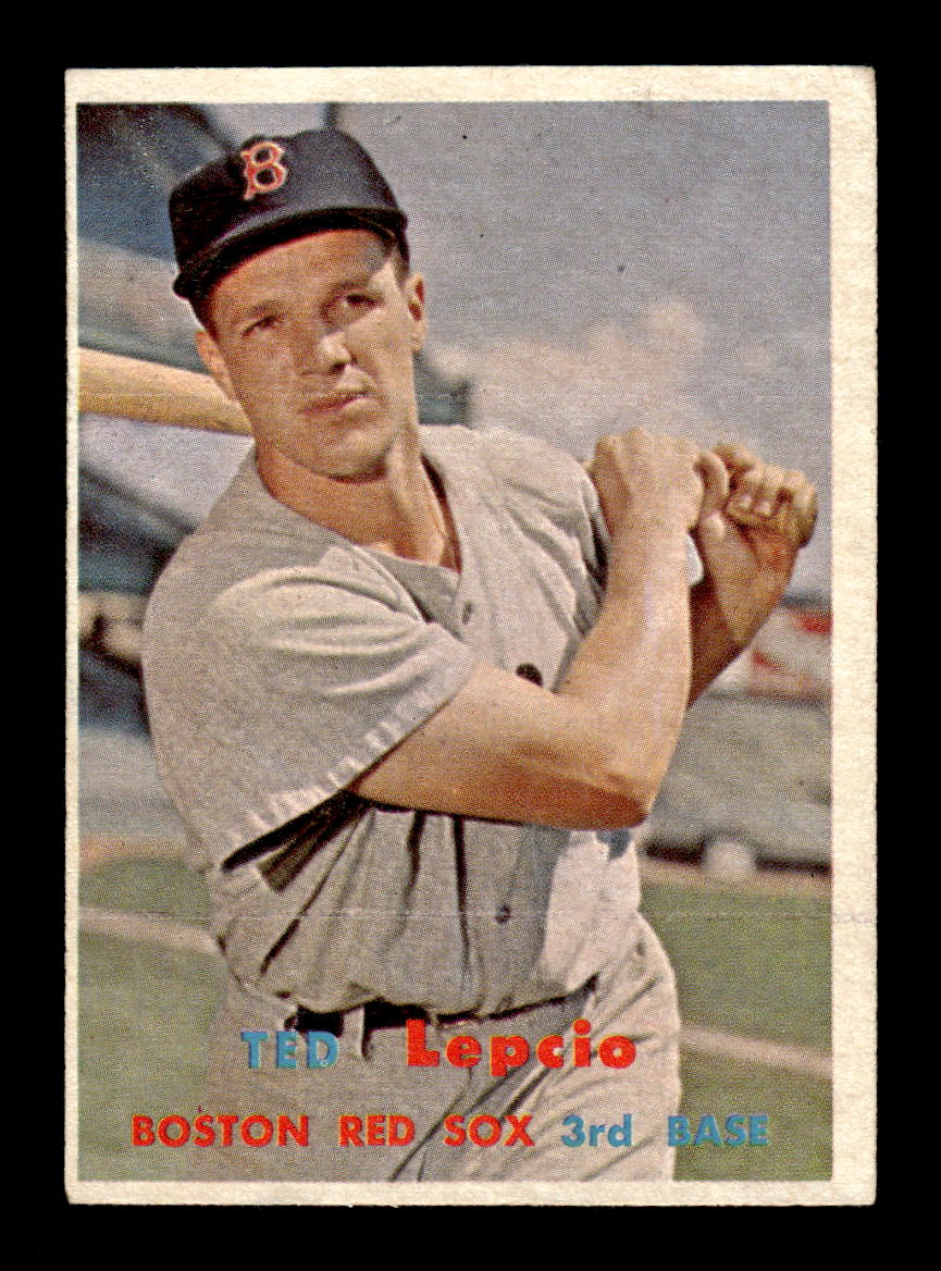 1957 Topps #288 Ted Lepcio Boston Red Sox EX HOF-10005623