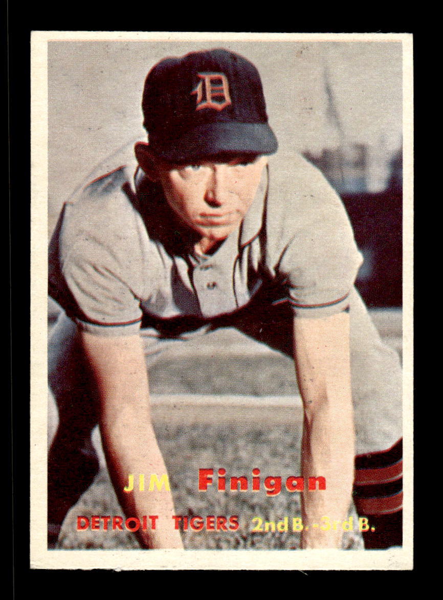 1957 Topps #248 Jim Finigan Detroit Tigers EX HOF-10005649