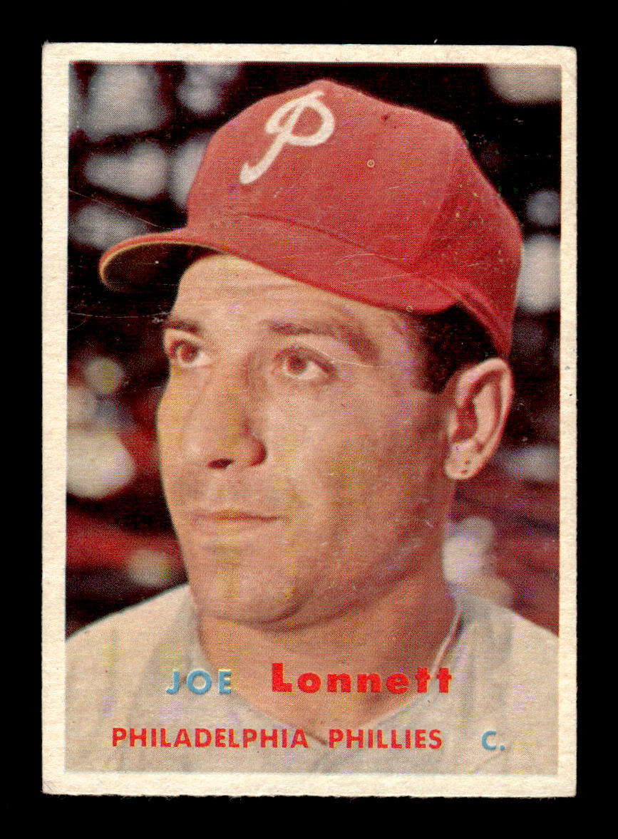 1957 Topps #241 Joe Lonnett Philadelphia Phillies EX HOF-10005654