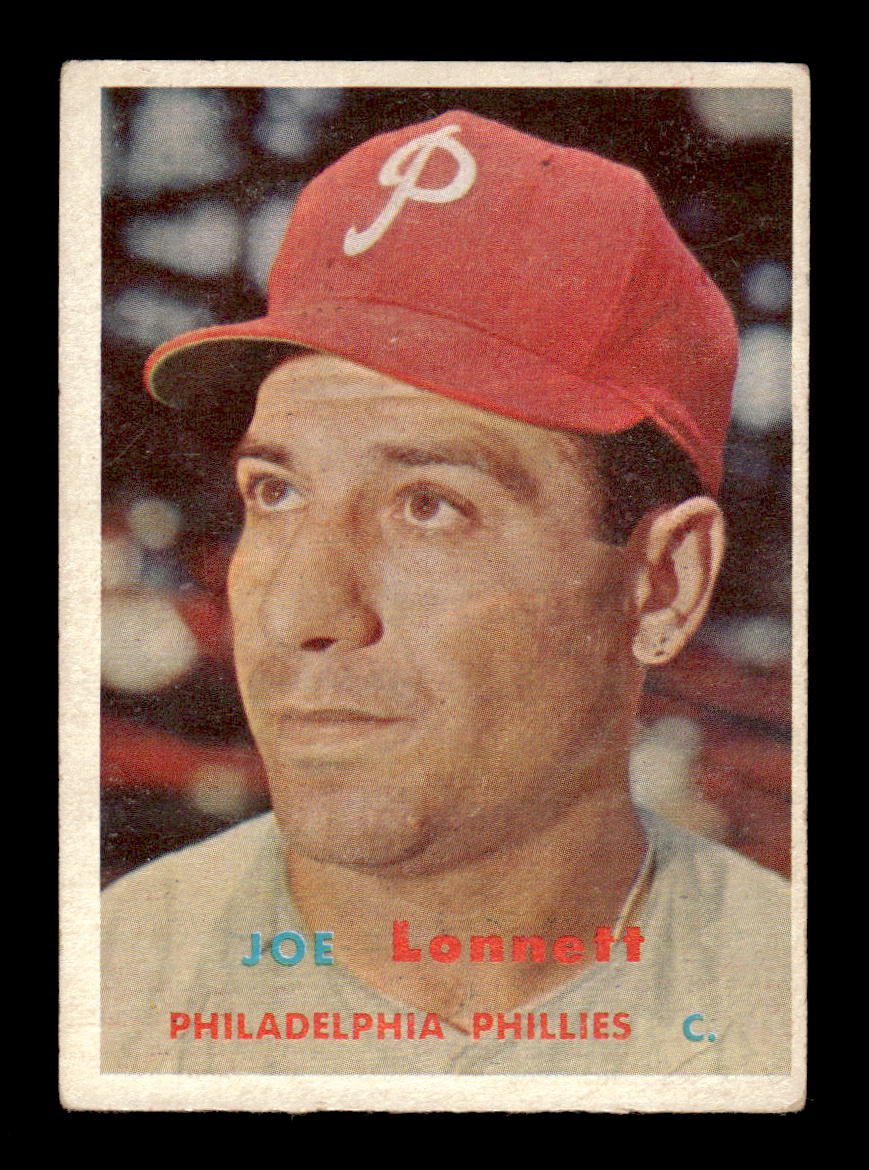 1957 Topps #241 Joe Lonnett Philadelphia Phillies EX HOF-10005655