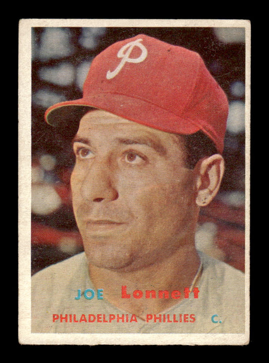 1957 Topps #241 Joe Lonnett Philadelphia Phillies EX HOF-10005655