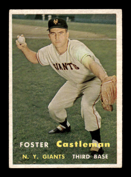 1957 Topps #237 Foster Castleman New York Giants EX HOF-10005657