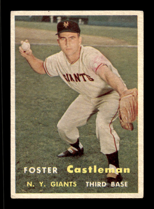 1957 Topps #237 Foster Castleman New York Giants EX HOF-10005658